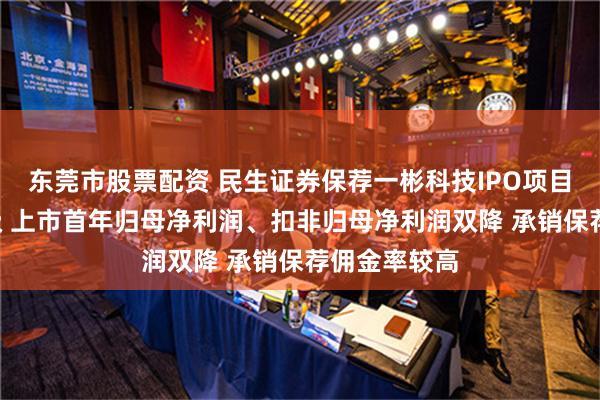 东莞市股票配资 民生证券保荐一彬科技IPO项目质量评级B级 上市首年归母净利润、扣非归母净利润双降 承销保荐佣金率较高