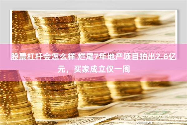 股票杠杆会怎么样 烂尾7年地产项目拍出2.6亿元，买家成立仅一周