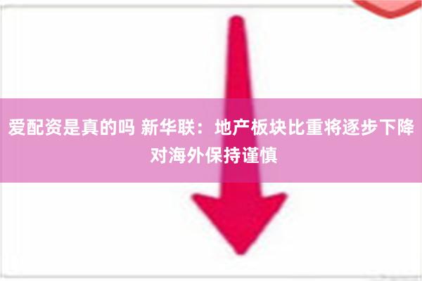 爱配资是真的吗 新华联：地产板块比重将逐步下降 对海外保持谨慎