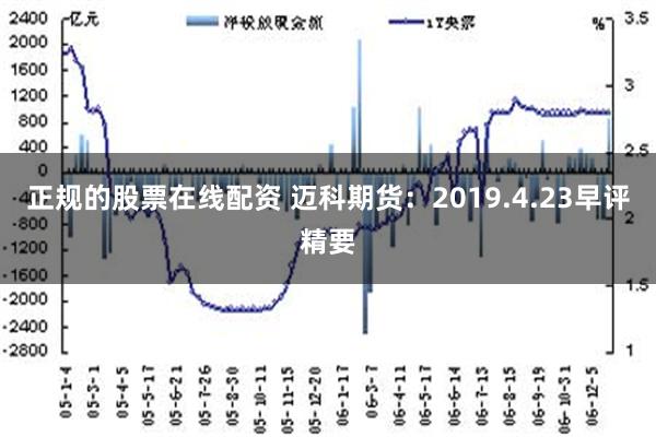 正规的股票在线配资 迈科期货：2019.4.23早评精要