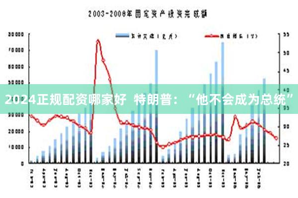 2024正规配资哪家好  特朗普：“他不会成为总统”